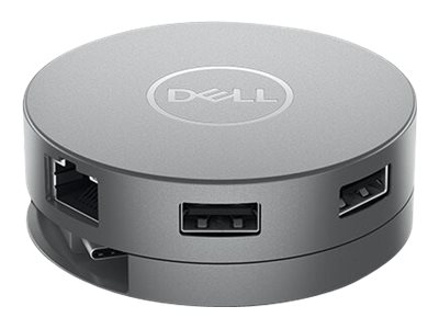 USB-C dockningsstation Dell Mobile Adapter DA310, VGA/HDMI/DP, GigaLAN, 2xUSB 3.2, 1xUSB-C, 90W PD pass-through, bild 3