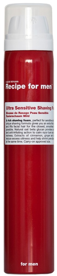 Recipe for men Ultra Sensitive Shaving Foam 100 ml, bild 5