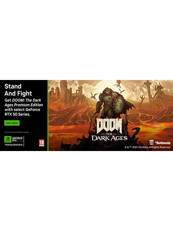 NVIDIA Game Bundle - DOOM: The Dark Ages Premium Edition - Grafikkort
