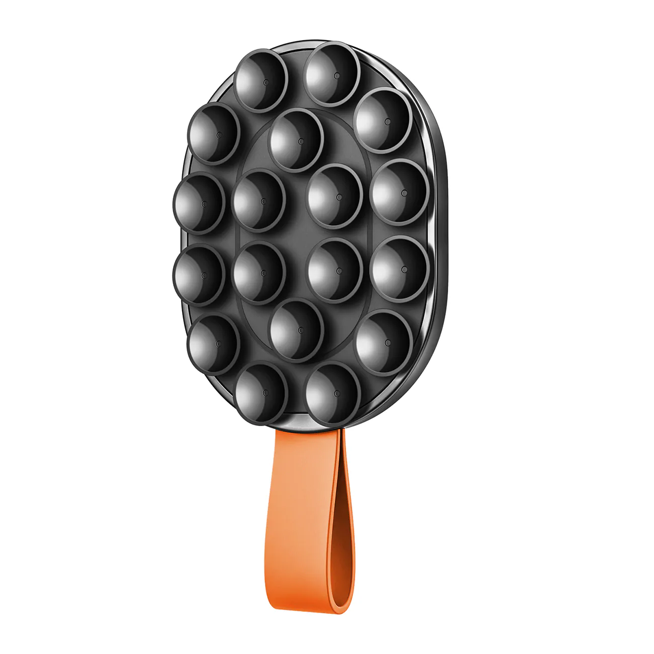Joyroom JR-ZS393-S magnetisk hållare med sugkoppar för 4,7-7" telefon - svart och orange