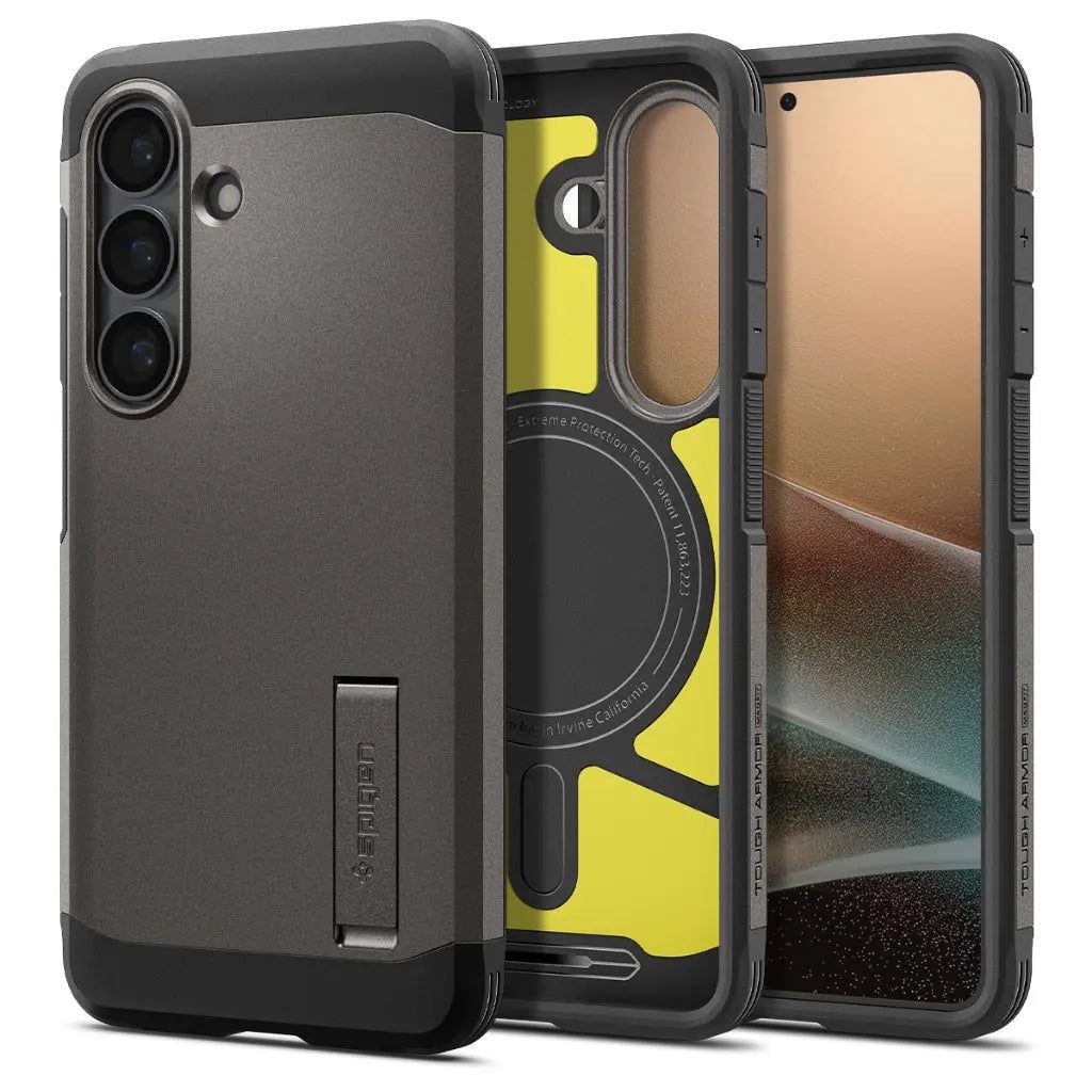 Spigen Tough Armor (Magfit), Mobilskal, Samsung, Galaxy S26, 16 cm (6.3), Metallisk