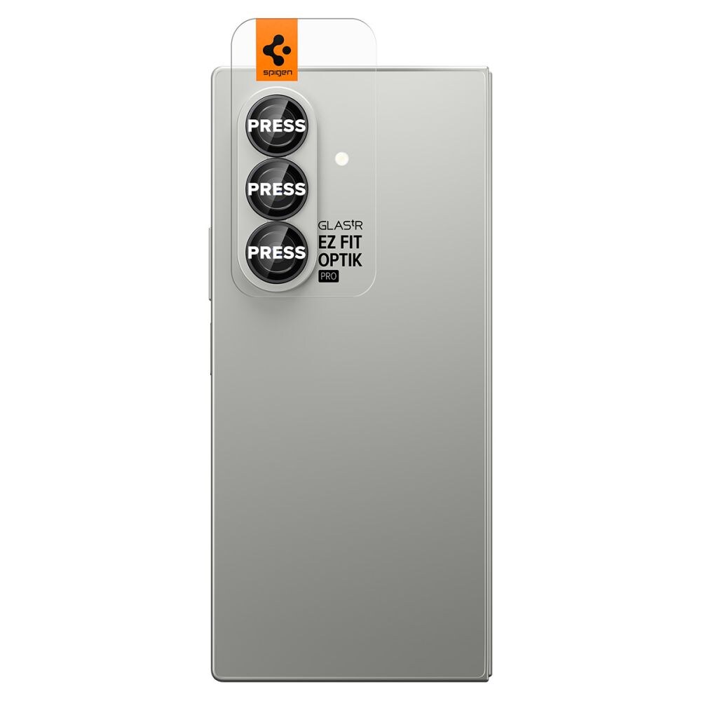 Spigen Optik Pro HD Glas.TR EZ Fit 2-pack kameraskydd för Samsung Galaxy Z Fold 7 - Svart, bild 2