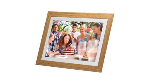 Lippa - Frameo Digital Picture Frame - Wooden Frame - 10 inches, bild 3