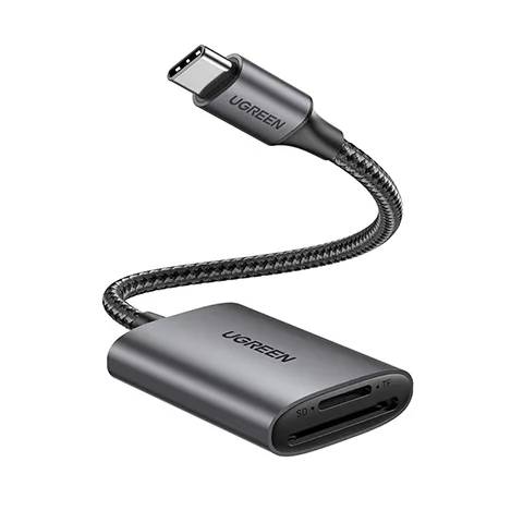 Ugreen 80888, MicroSD (TransFlash), SD, Svart, Metallisk, 100 Mbit/s, USB 3.2 Gen 1 (3.1 Gen 1) Type-C, 34 mm, 56,1 mm, bild 3