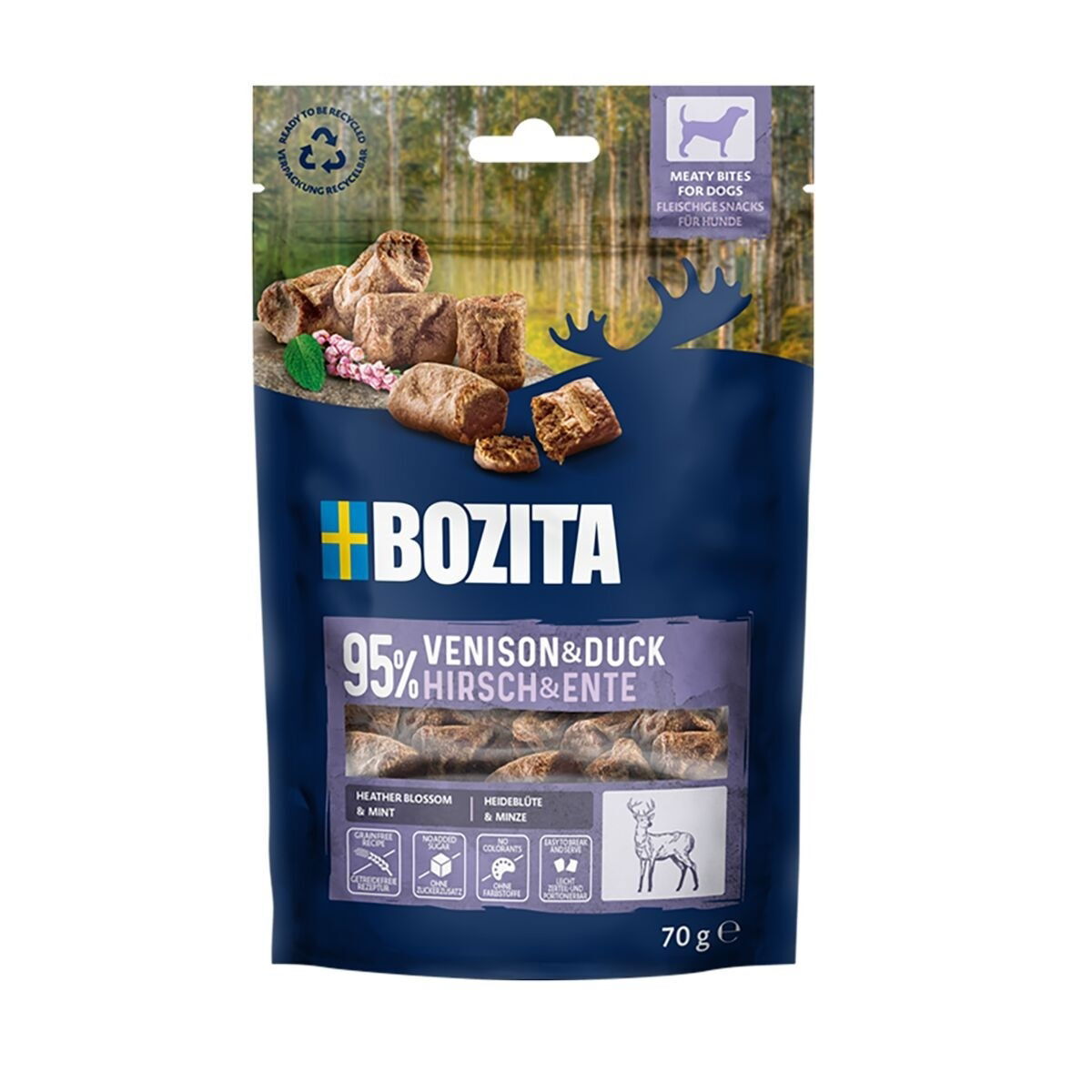 Bozita Meaty Bites Hundgodis Hjort & Anka 70g