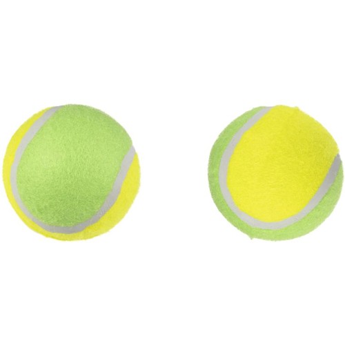 Flamingo - Dog toy - Smash tennis balls - Yellow and Green - 8 cm