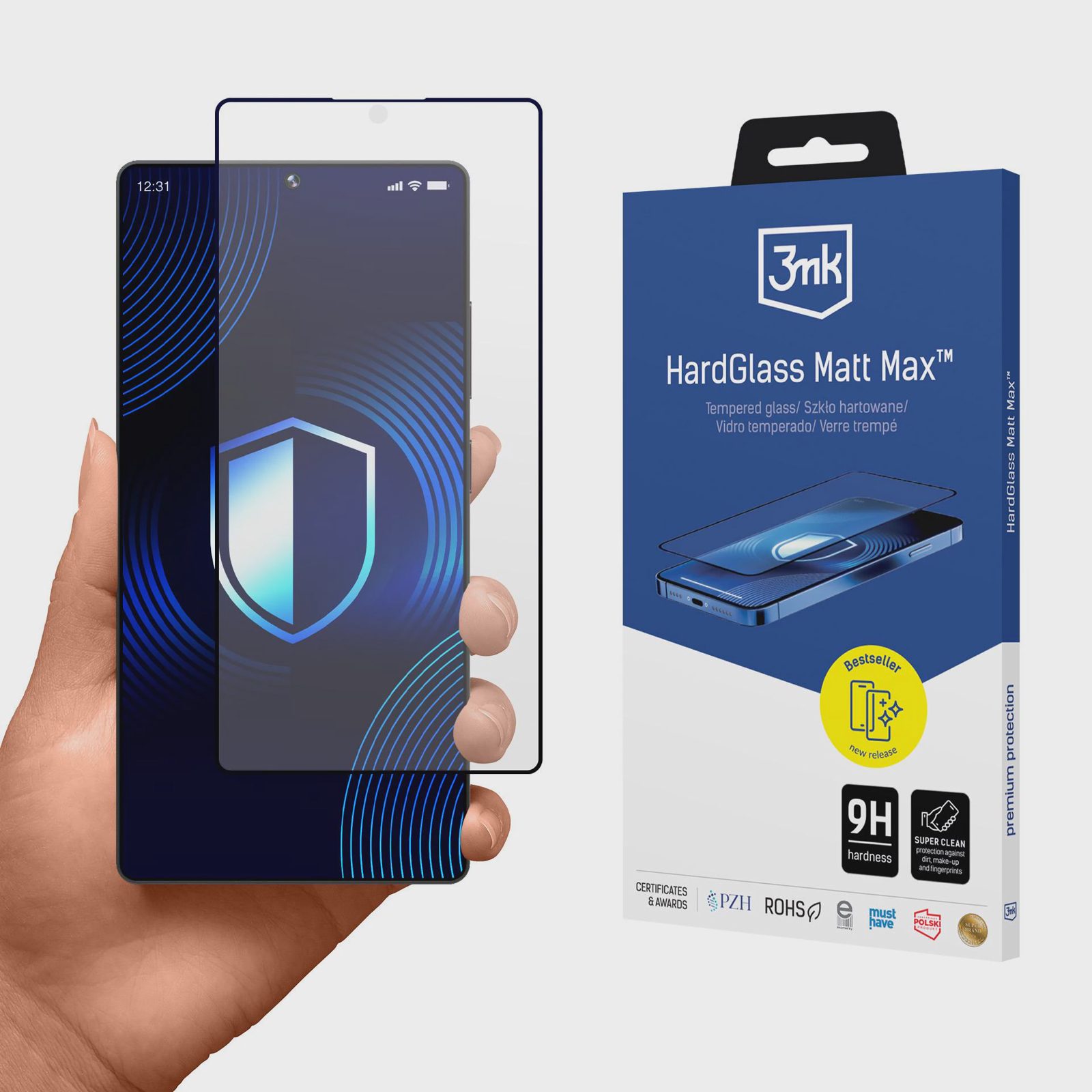 3mk HardGlass Matt Max härdat glas till Samsung Galaxy S25 Ultra