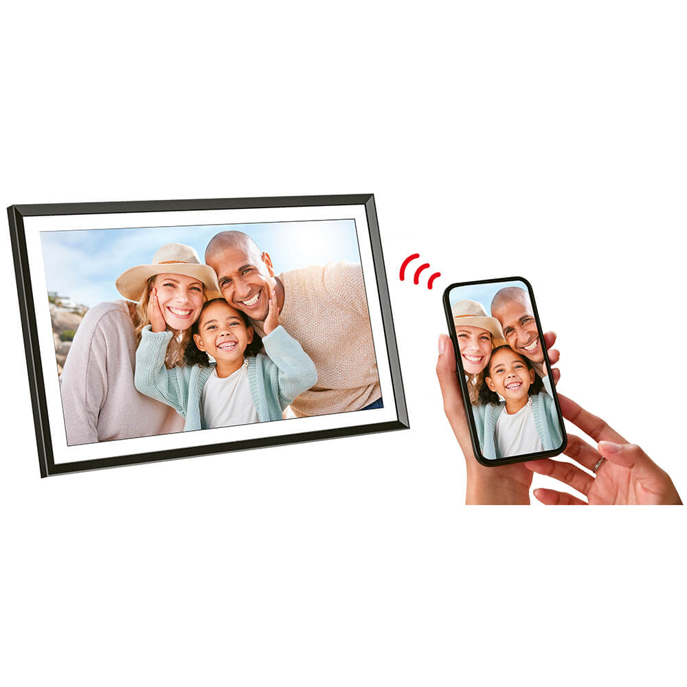 15.6" AgfaPhoto Digital Photo Frame, IPS 1920x1080, kortläsare MicroSD, WiFi - Svart
