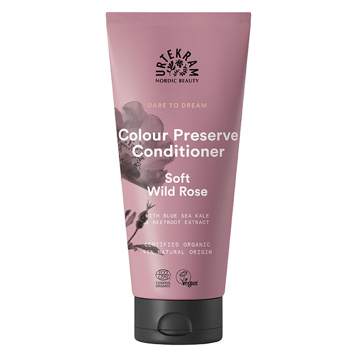 Urtekram Color Preserve Conditioner Soft Wild Rose 180 ml, bild 2