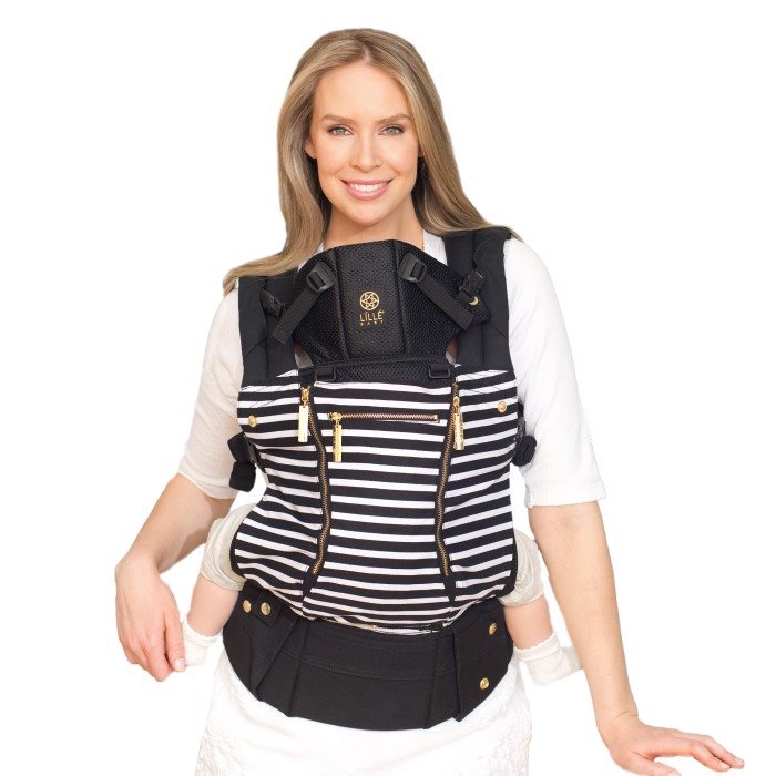 LILLEbaby bärsele Complete All Seasons, black of the same stripes