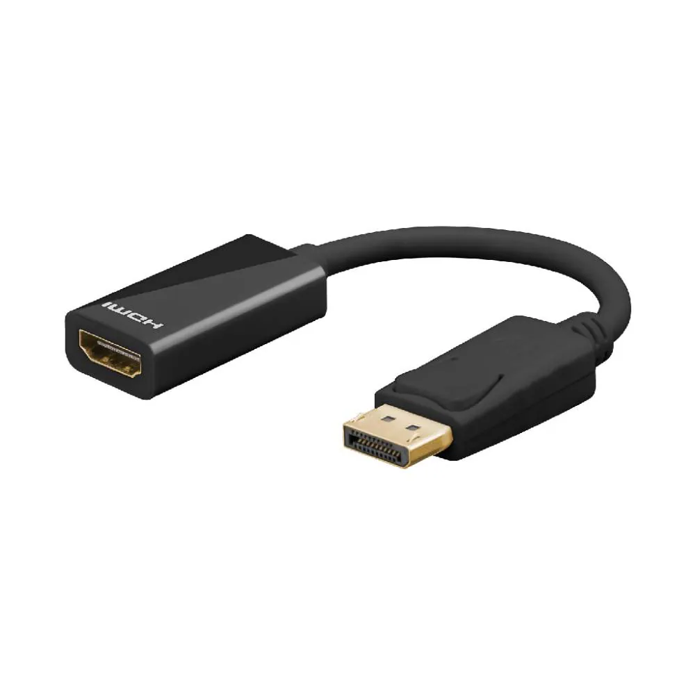 Goobay DisplayPort till HDMI Adapter 0.1 m - Svart