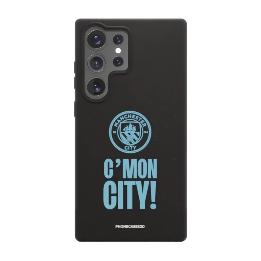Phonecases3D Samsung Galaxy S25 Ultra Man City skal tillverkat med Fibriva™, svart