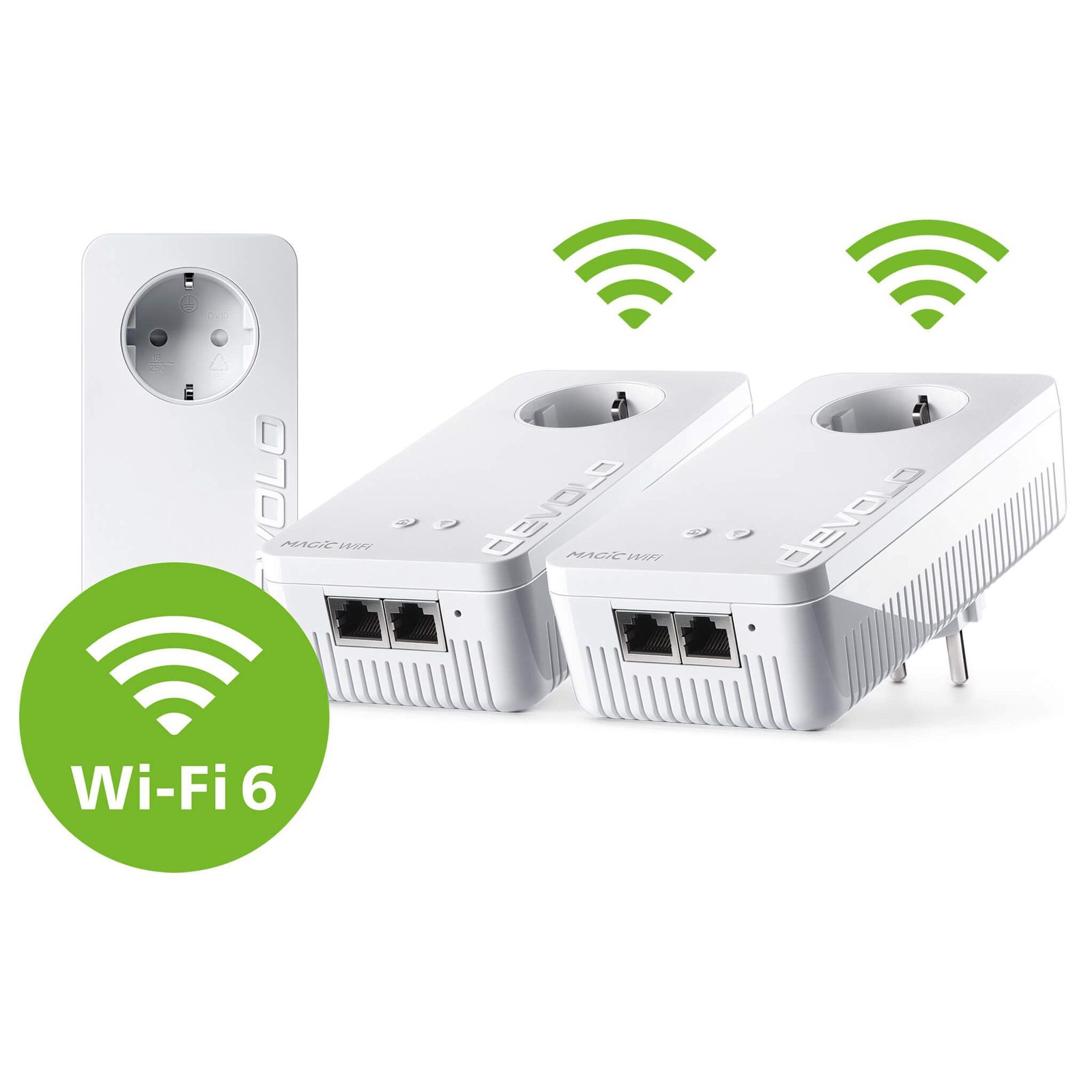 devolo Magic 2 WiFi 6 next Powerline-multiroomkit 3000 Mbit/s, vit