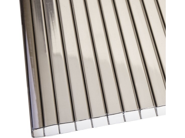 CELLULAR POLYCARBONATE T2x1.05M 4 mm BRUN