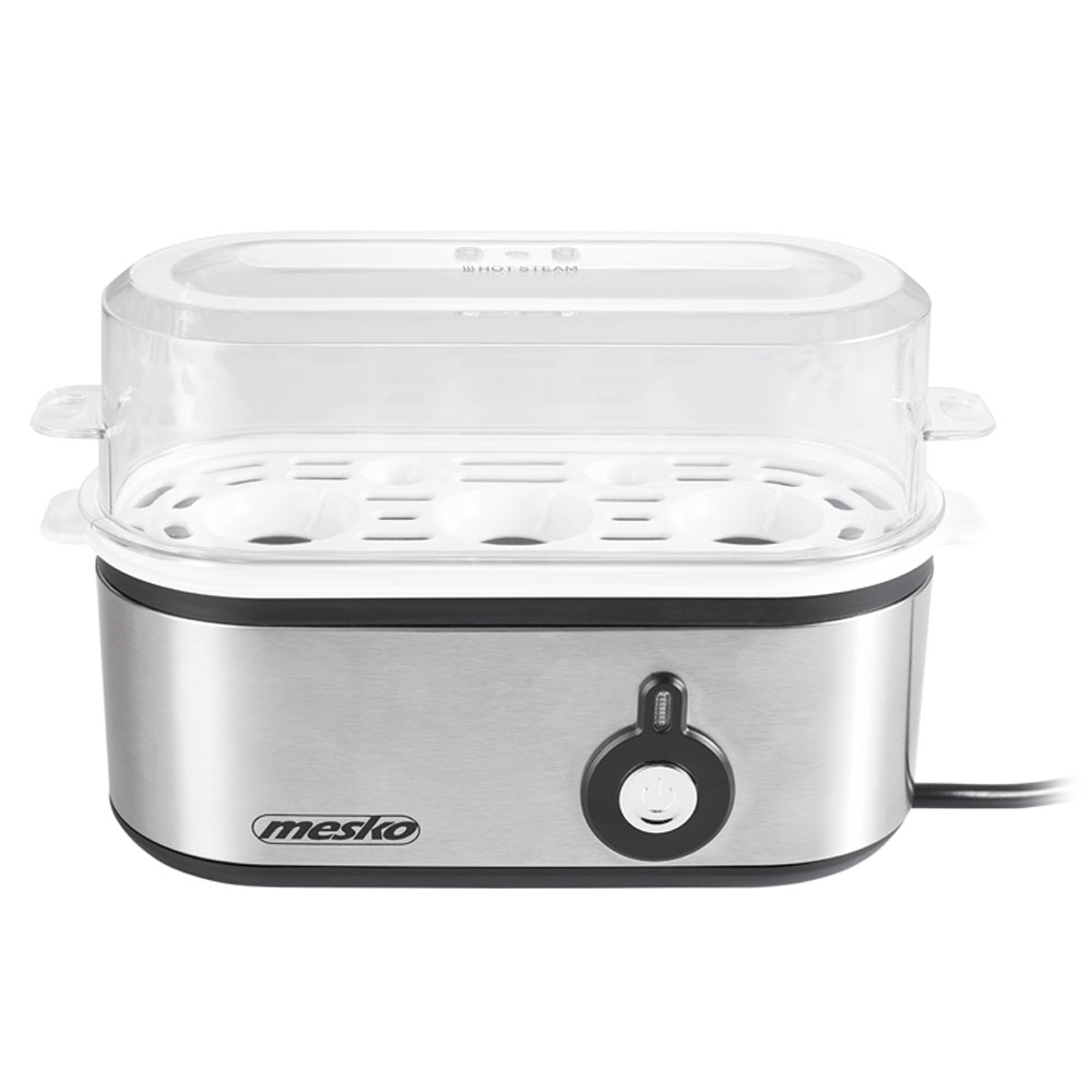 Mesko MS 4485 äggkokare 210 W, 3 ägg, svart/silver/genomskinlig, bild 3