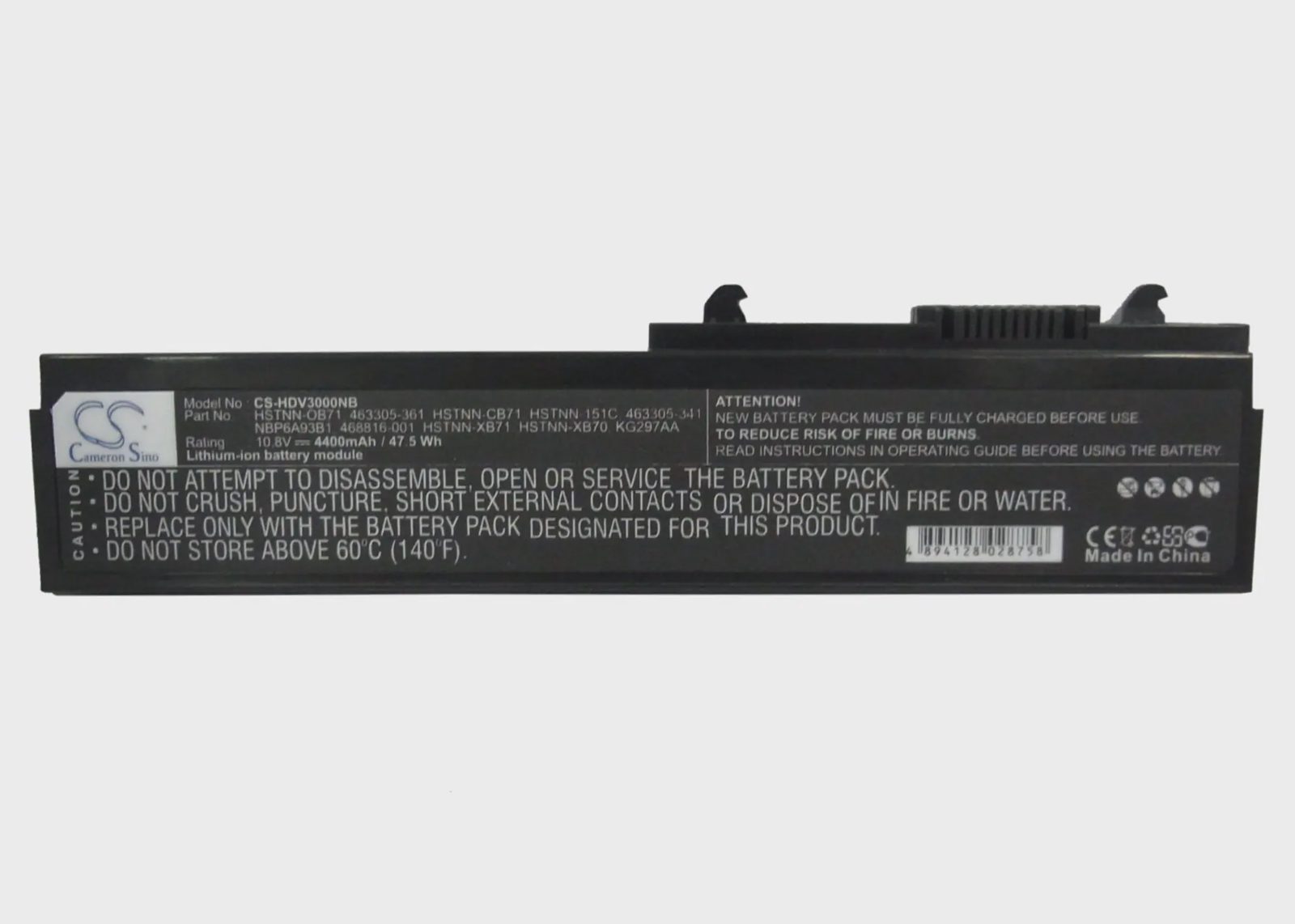 Batteri till Notebook, Bärbar dator för HP Pavilion dv3010TX, Pavilion dv3110tx m.fl.