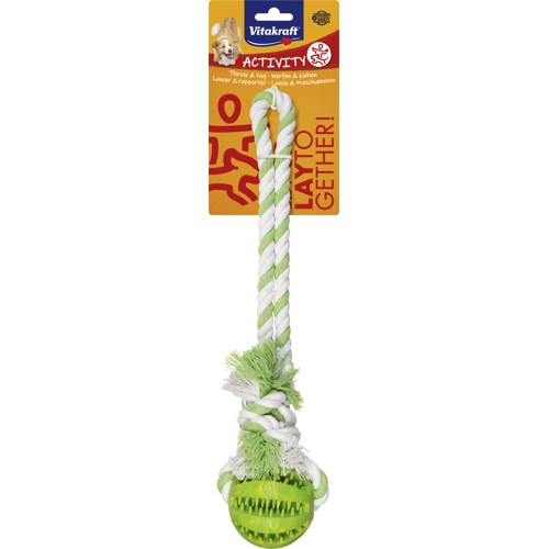Vitakraft - Denta Fun Ball on rope - 24cm - Dog - (10682)