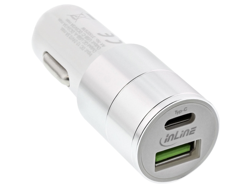 Laddare InLine 1x USB-A 1x USB-C 2,5 A (31502W)