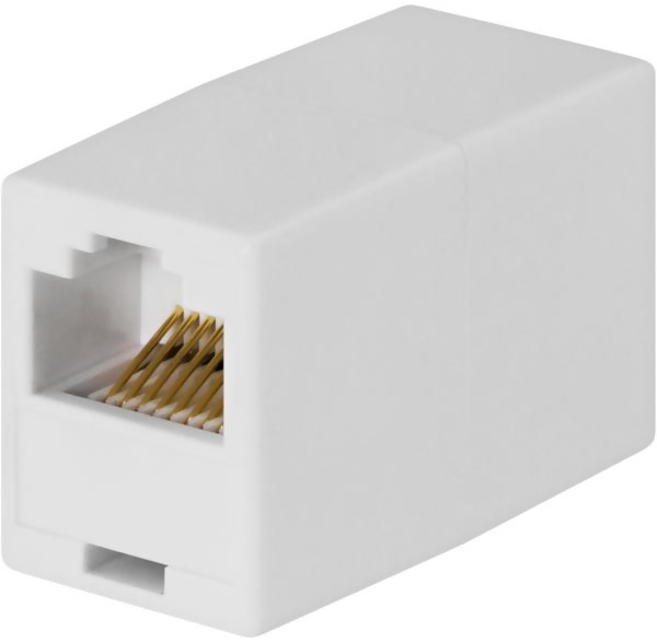 DELTACO TP-skarv RJ45 Vit