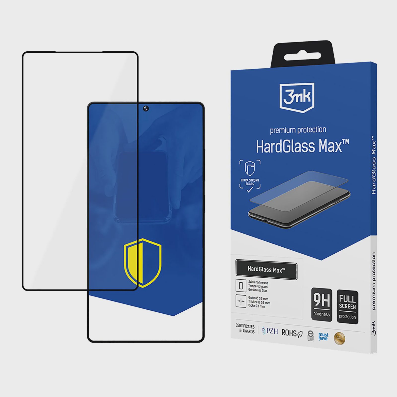 Härdat glas 3mk HardGlass Max Black till Samsung Galaxy S25 Ultra