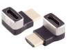 Adapter HDMI hane till hona, MicroConnect, 8K@60Hz, vinklad uppåt - Svart