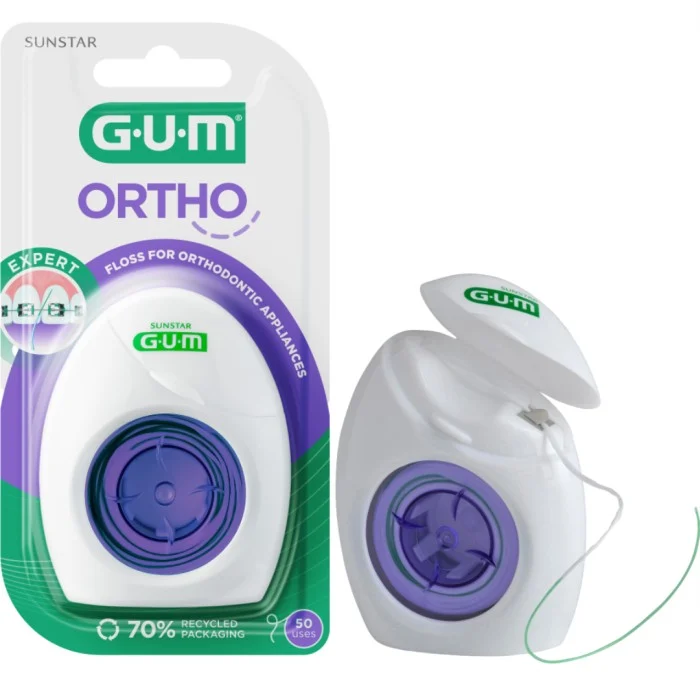 GUM ORTHO FLOSS, 50 st