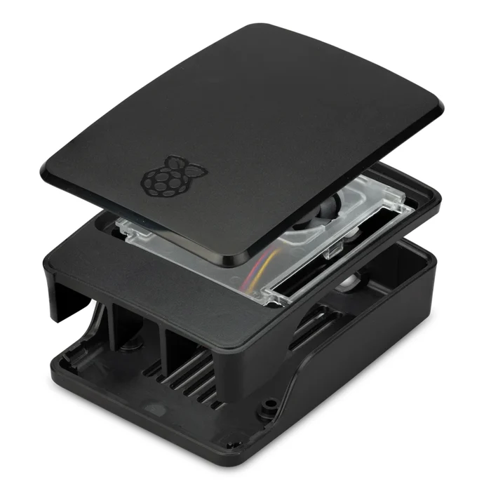 Raspberry Pi 5 chassi, svart