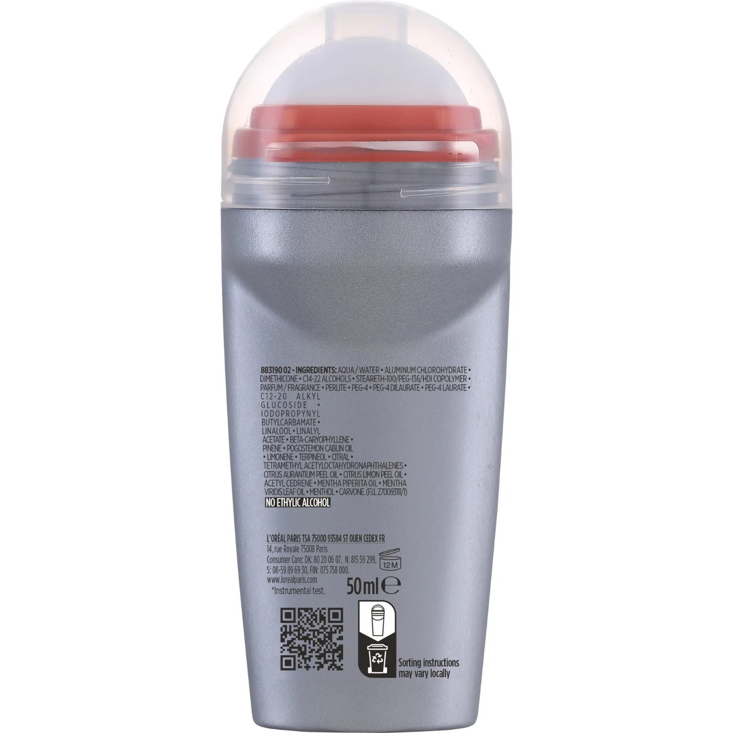 Loreal Paris Men Expert Fresh Extreme 72H Anti-Perspirant Roll-On 50 ml, bild 2
