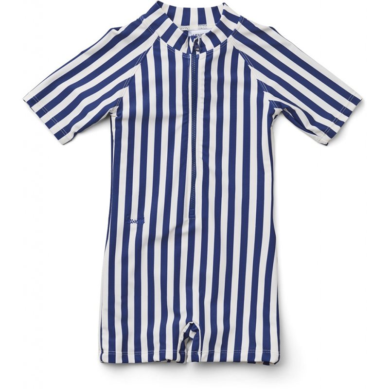 Liewood UV-dräkt/jumpsuit Max Swim stl 56/62, stripe navy