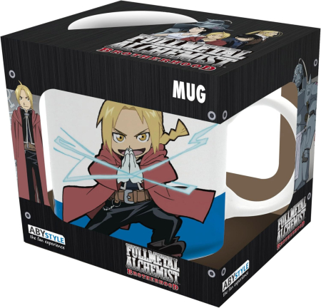 Fullmetal Alchemist Brotherhood Elric Brothers Chibi Ceramic Mug