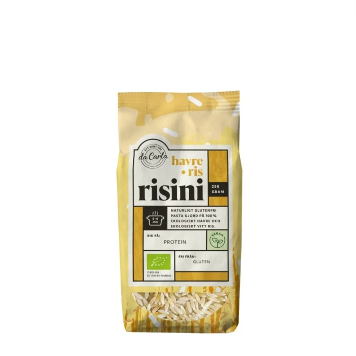 Da Carla Risini Vitt ris & havre 250 g