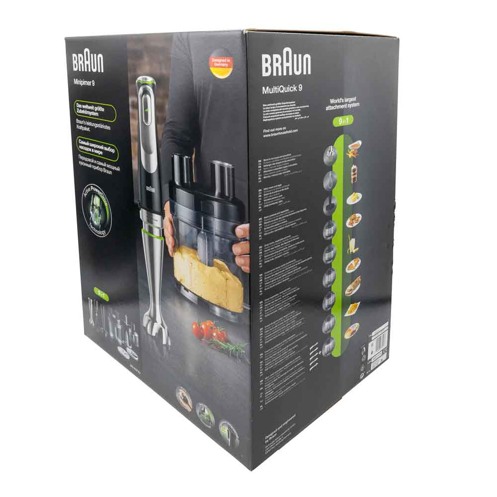 Braun MultiQuick 9 MQ 9187XLI stavmixer 1200 W 0,6 L svart/rostfritt stål, bild 2