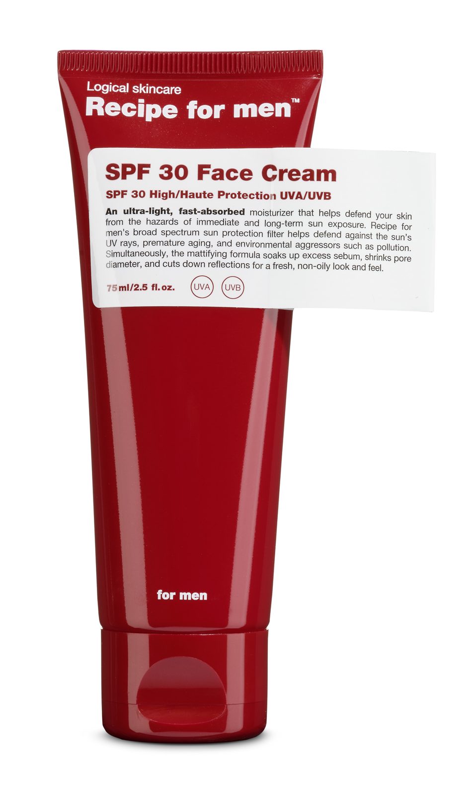Recipe for men SPF30 Face Cream 75 ml