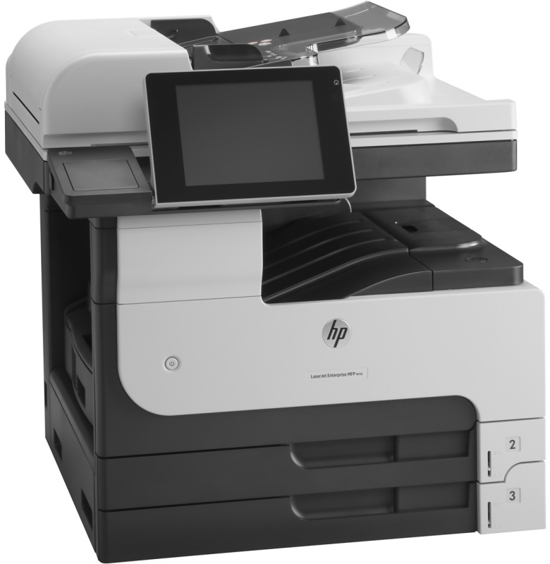 HP LaserJet Enterprise MFP M725dn, A3 skrivare + scanner + kopiator , 41 ppm, duplex, AirPrint, dislay, USB/LAN