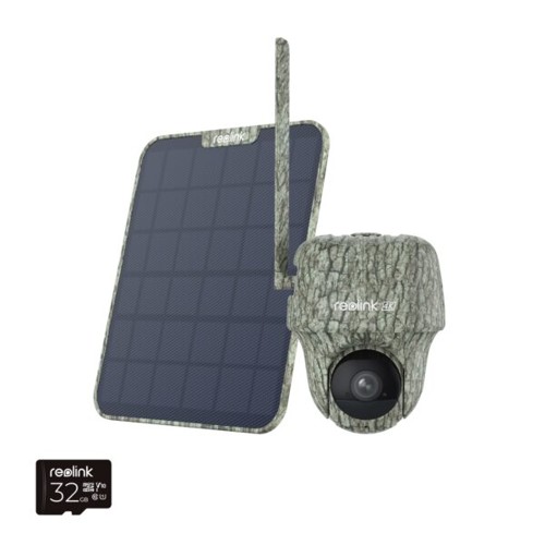Reolink – Go G450 4K PT Batteridriven Kamera med 4G/LTE + Solpanel 2 – Kamouflage