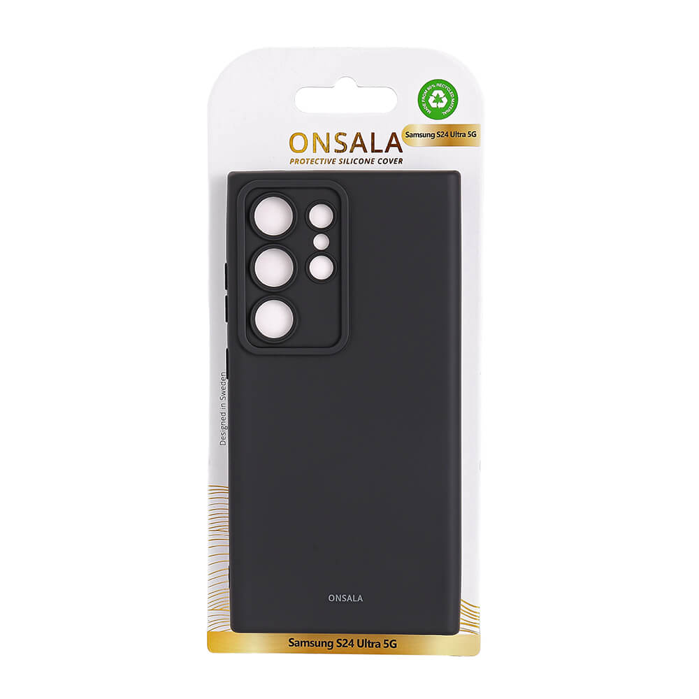 Onsala Samsung Galaxy S24 Ultra silikonfodral (svart), bild 3