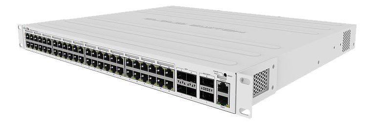 MikroTik Cloud Router Switch CRS354-48P-4S+2Q+RM, 48-port Gigabit PoE+ 750W, 4xSFP+ 10Gbe, 2xQSFP+ 40Gbe, bild 2