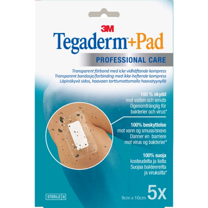 Tegaderm +Pad 9 x 10 cm, 5 st