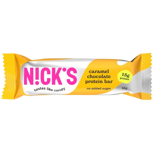 NICK'S Protein bar caramel chocolate 50 g, bild 3