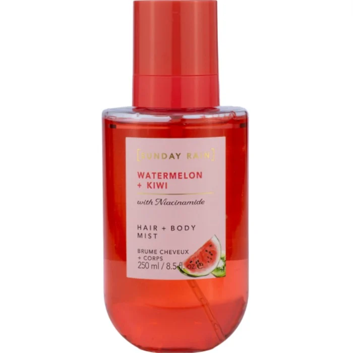 Sunday Rain Hair + Body Mist Watermelon & Kiwi 250 ml