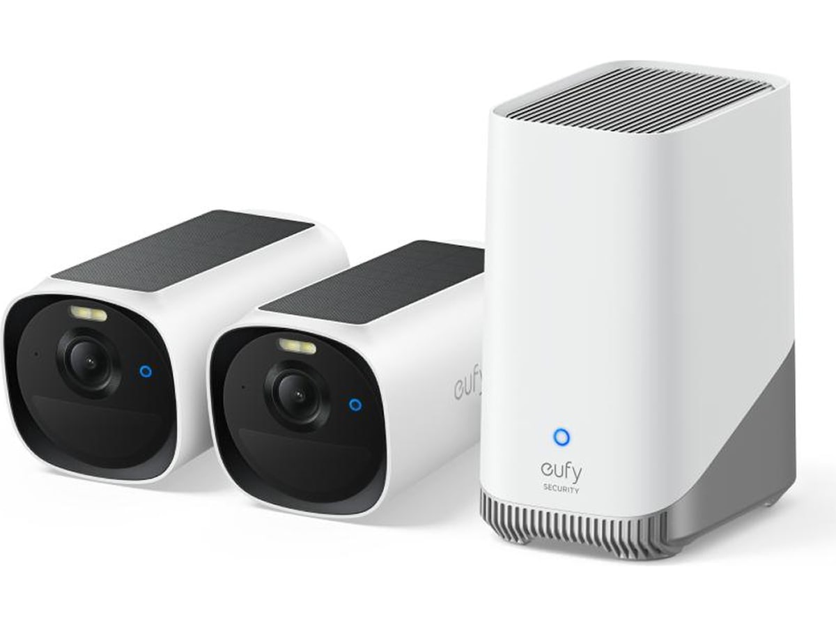 Eufy eufyCam E40 säkerhetskamera + HomeBase 3 (2-pack)
