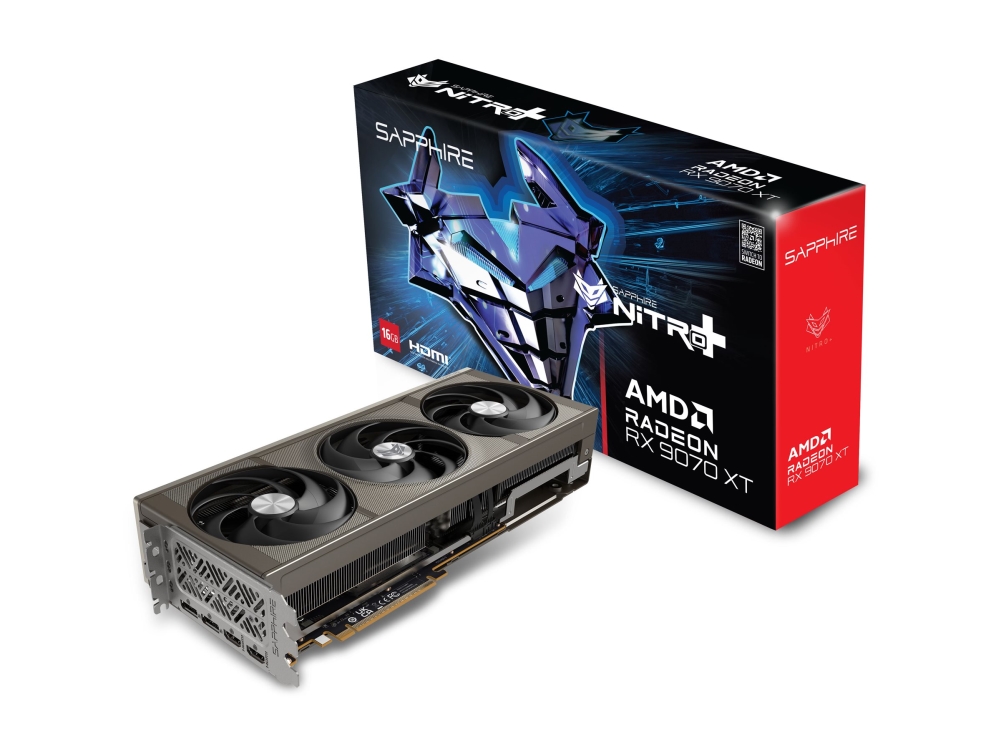 SAPPHIRE NITRO+ AMD Radeon RX 9070 XT GAMING OC 16GB grafikkort