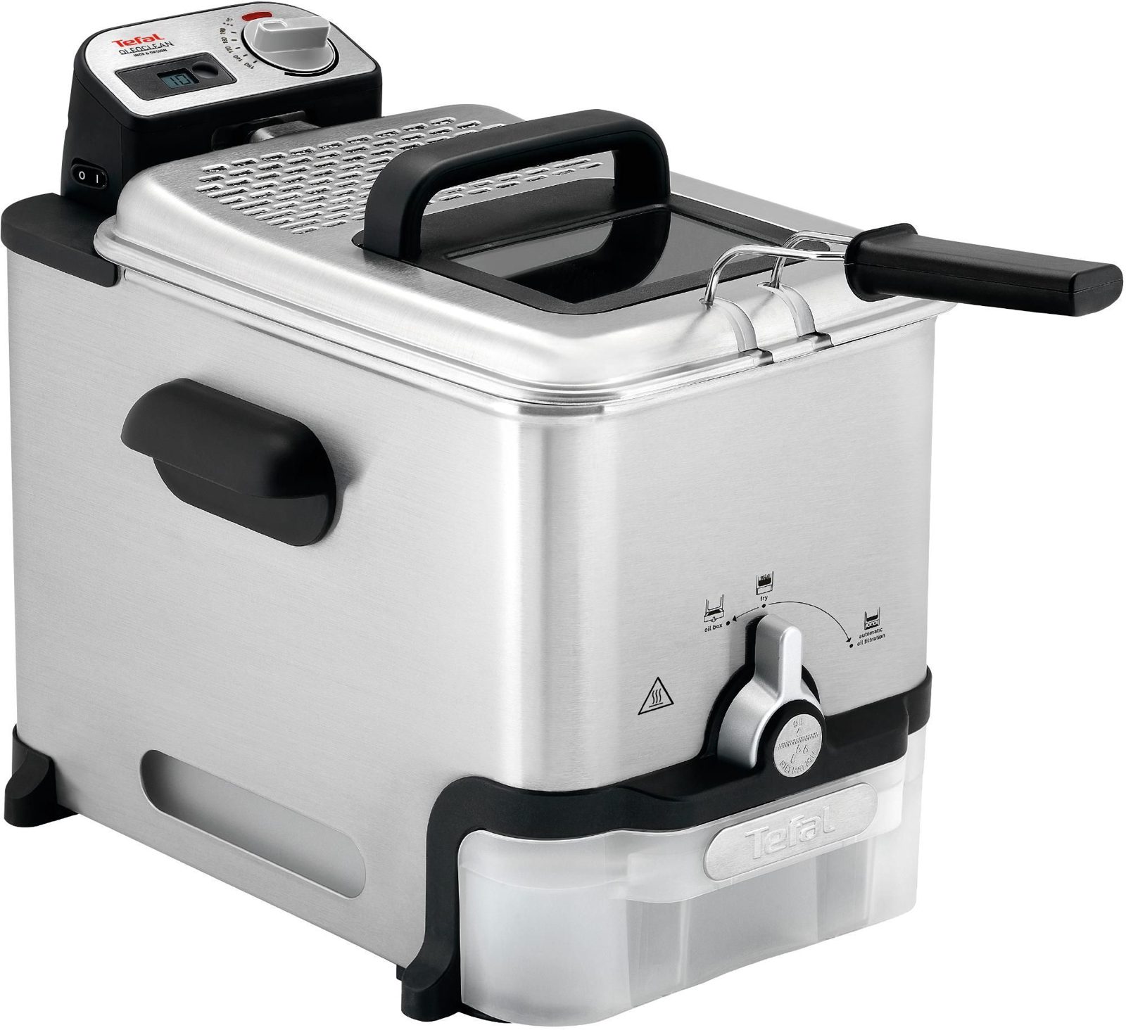 Tefal FR 8041 OLEOCLEAN fritös 2300 W 3,5 L, silver