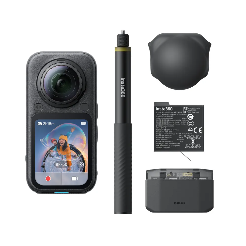 Insta360 X6 Essentials Bundle actionkamera, Midnight Black, bild 4