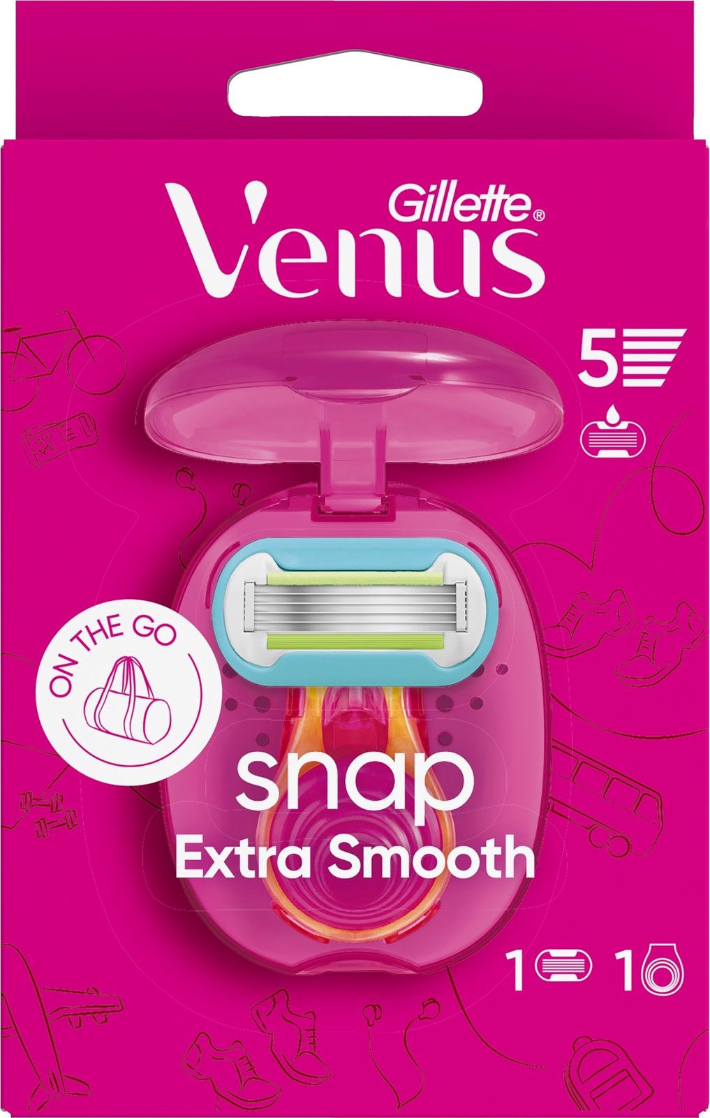 Gillette Venus Extra Smooth Snap Razor With 1 Blade