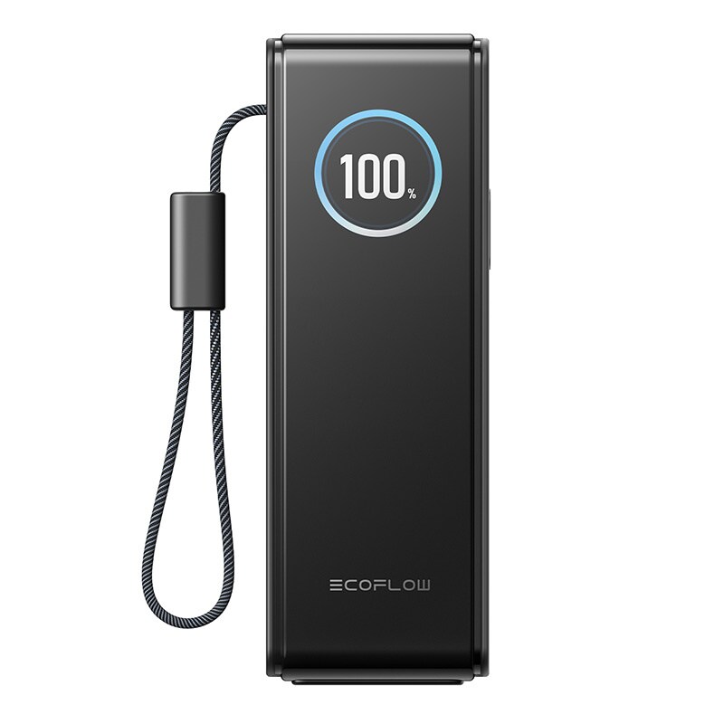 EcoFlow RAPID (25000 mAh, 170 W) – Inbyggd kabel – Powerbank – Svart, bild 5