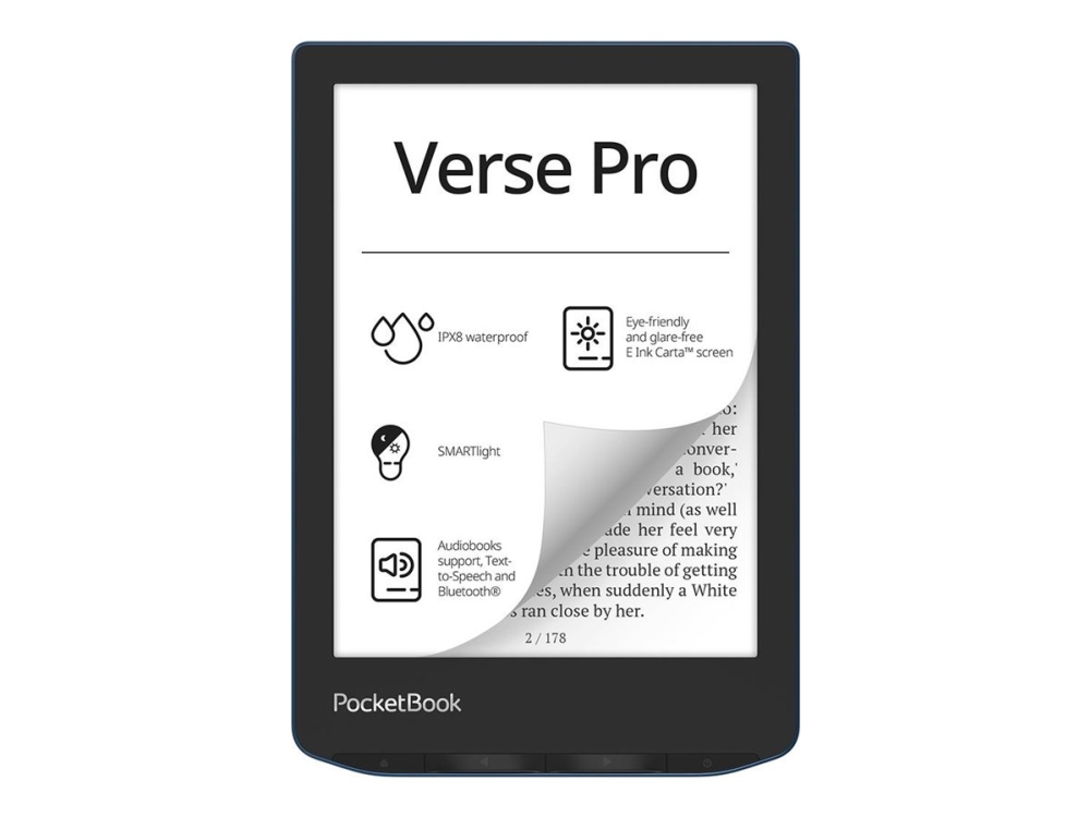 PocketBook Verse Pro PB634-A-WW läsplatta 6 16 GB E Ink Carta, blå
