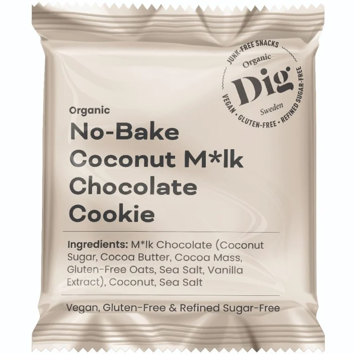 Dig Organic No-Bake Coconut M*lk Chocolate Cookie 35 g