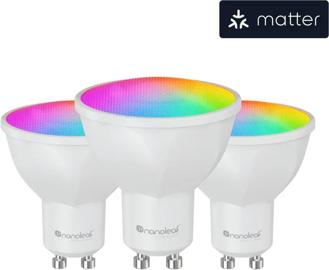 Nanoleaf Essentials Matter LED-lampa GU10 (3-pack)