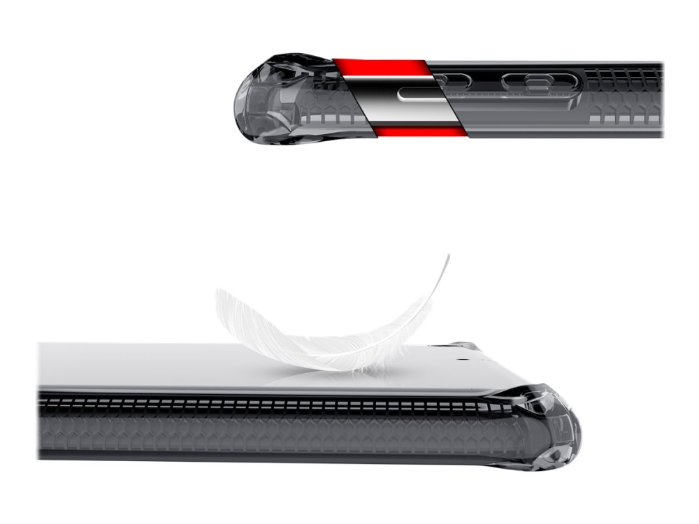 ITSKINS Spectrum // Frost - Baksidesskydd för surfplatta - termoplastisk polyuretan (TPU) - svart - 11 - för Apple 11-inch iPad Pro (1:a generation)